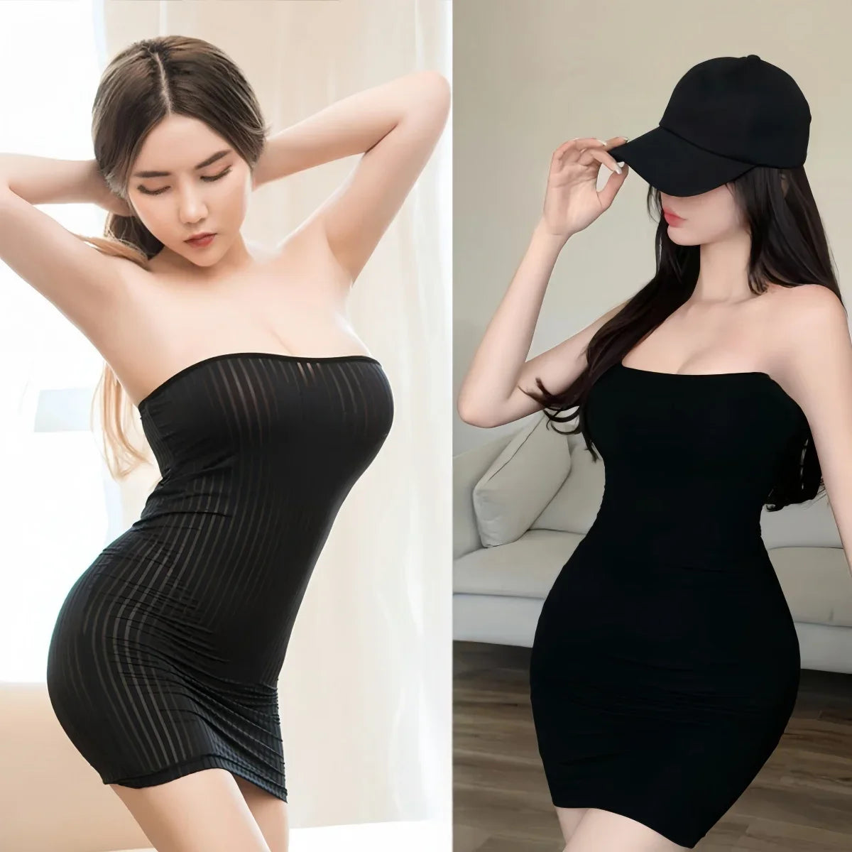 FREEAUCE Off Shoulder Wrap Chest Strapless One-piece Long Dress for Women's Nightclub Bodycon Sexy White Dresses Streetwear