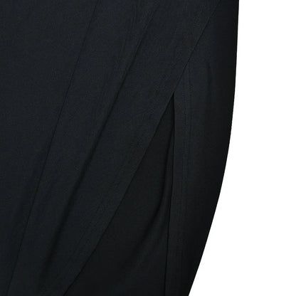TWOTWINSTYLE Sexy Hot Girl Solid Color Jumpsuits for Women Round Neck Long Sleeve Backless Side Split Streetwear Jumpsuit Female