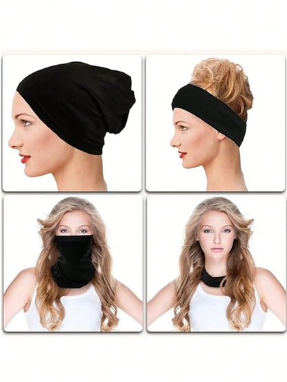 Muslim Underscarf Turban Hijab Ninja Inner Hat Women Chemo Cap Hair Loss Cover Bonnet Instant Bonnet Femme Musulman Headband