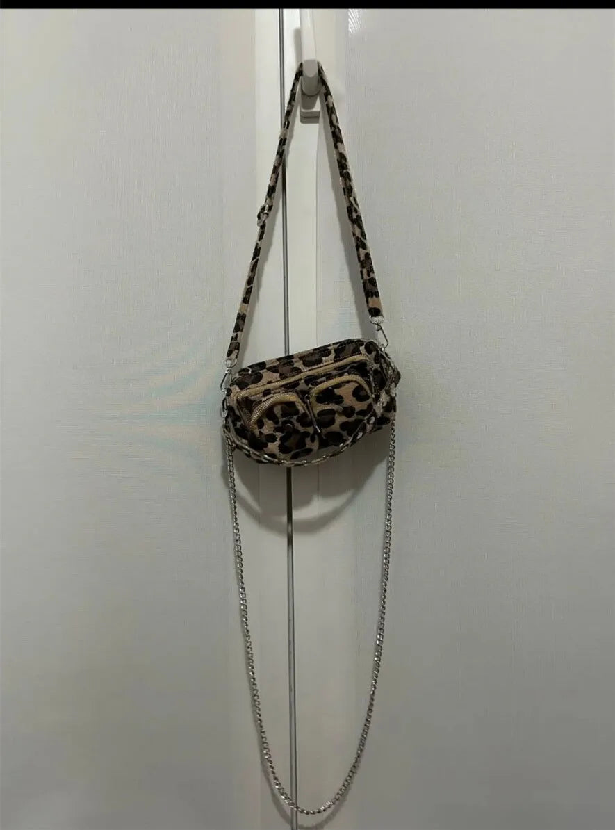 New Leopard Crossbody Bags For Women 2024 Luxury Handbags Designer Ladies Hand Shoulder Messenger Bag Sac A Main Female