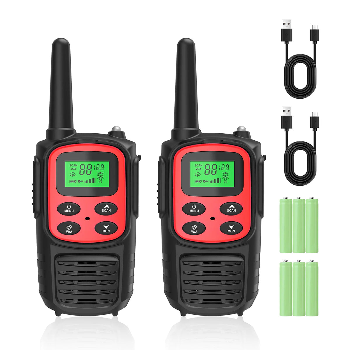 2PCS Kids Portable Outdoor Children Two Way Radio UHF Receiver Walkie-Talkie Radio Comunicador Mini Walkie Talkie For Boys Girls