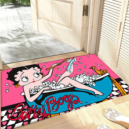 House Entrance Doormat Bettys Boops Hallway Carpet Living Room Rugs Foot Carpets Bathroom Rug Floor Mats Non-slip Home Decor