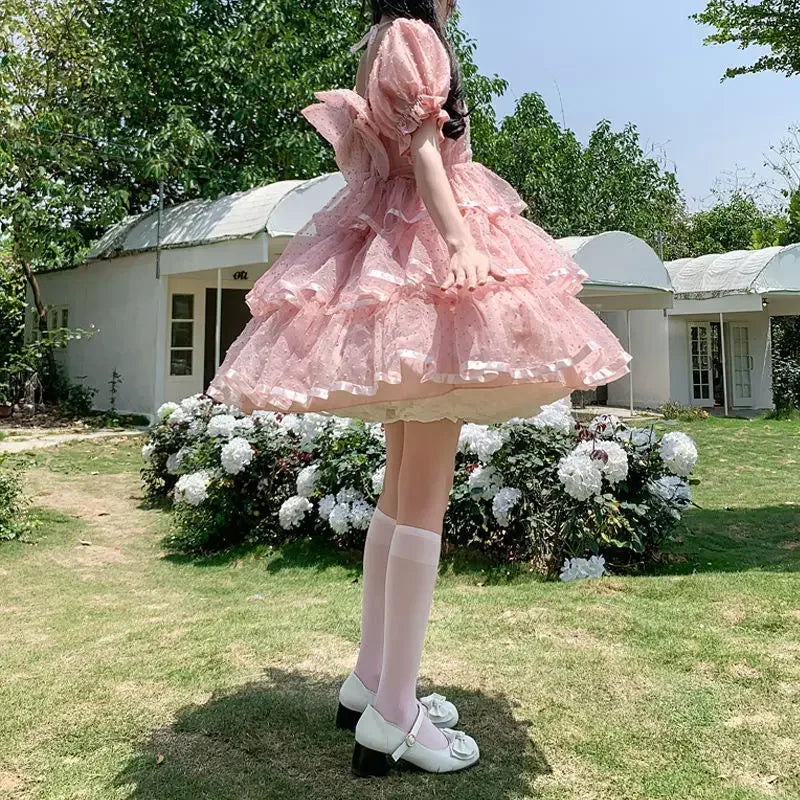 Multi-layer Ruffled Petticoats For Women Fluffy Bubble Skirt Crinoline Underskirt No Hoop Boneless Lolita Puffy Skirt Mini Skirt