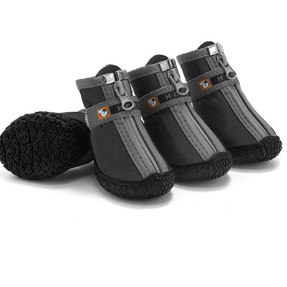 Dog Shoes Non-Slip Soles Thick Plush Protection Paw Pet Shoes Warm For Dog Non-Slip Dog Shoes Breathable Climbing Pets Booties