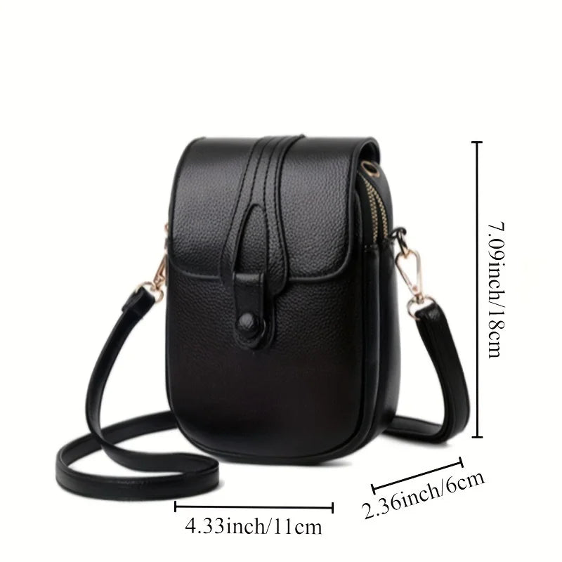 Stylish Flip Open Pu leather Crossbody Bags for Women Versatile Shoulder Purses Phone Pouch Pocket