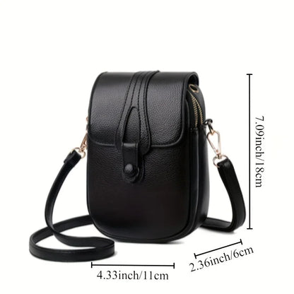Stylish Flip Open Pu leather Crossbody Bags for Women Versatile Shoulder Purses Phone Pouch Pocket