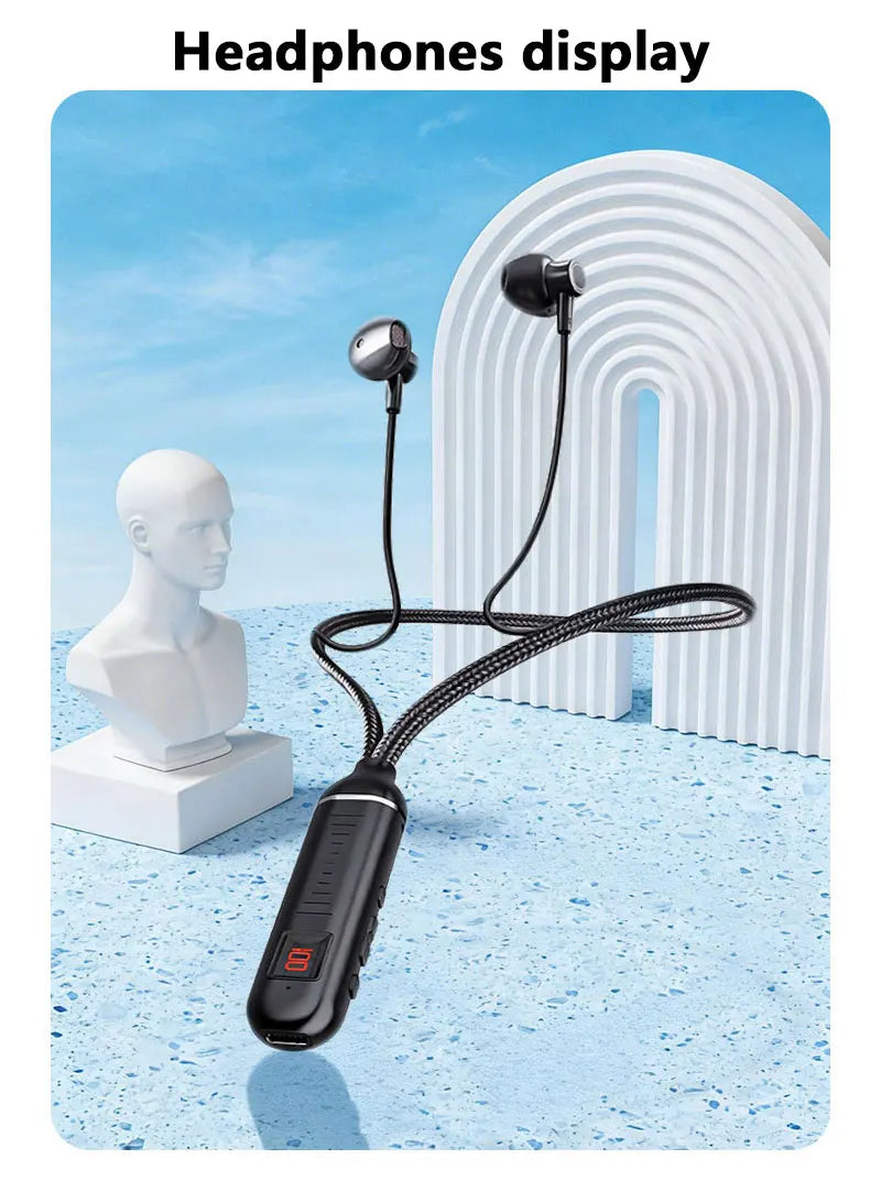 Neck-mounted Bluetooth Headphones Bluetooth 5.4 Low-latency For Gaming And Music Dual-mode Card Slot TF Card Headphones NEW