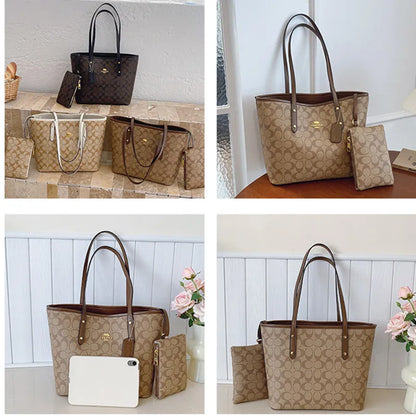 European and American Fashion Printed Large Capacity Women's Bag 2026 New Trendy Retro Luxury Single Shoulder Tote Bag