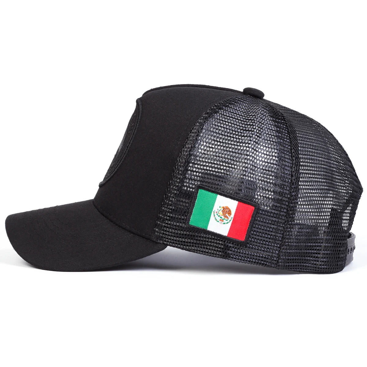 Unisex Mexican Flag Embroidery Baseball Net Caps Adjustable Casual Hats Spring and Summer Outdoor Sunscreen Hat