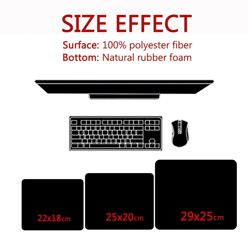 Fluid Mouse Pad 22X18 40X45 Square Computer Accessories Office Game Table Mats Rubber Anti-slip Mousepads Small Decor Desk Pads