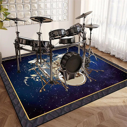 Vintage Sound Absorbing Stage Carpet Mat Rugs for Soundproofing Bass Drums Snare Electronic Jazz Musical Floo