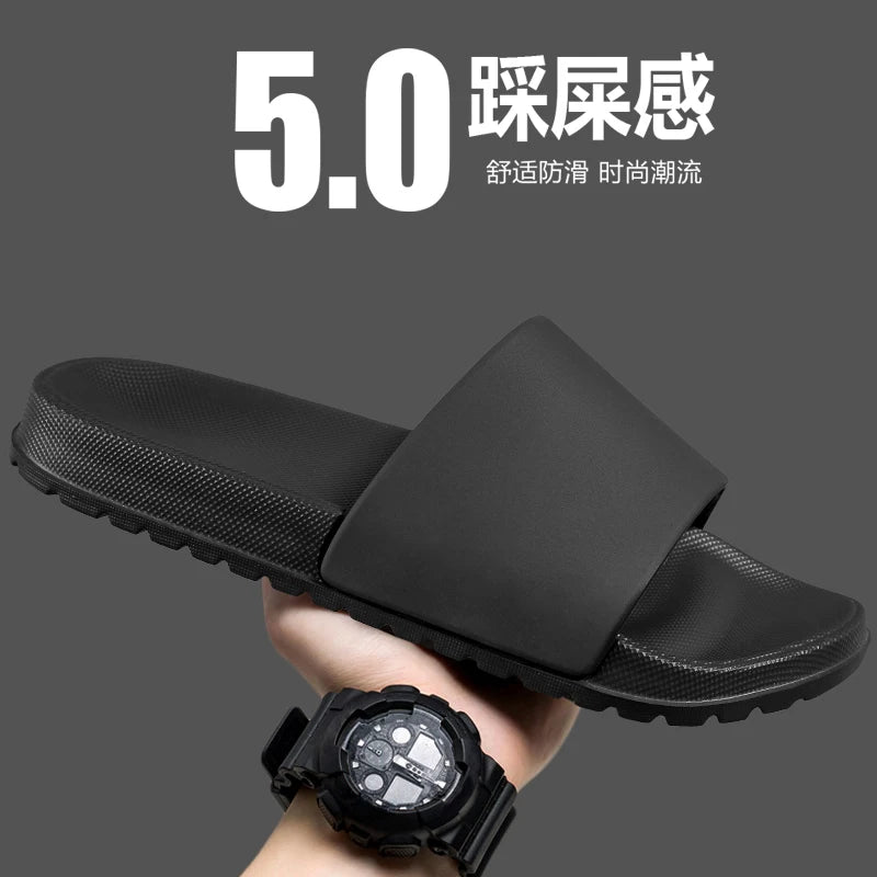 Summer Mens Breathable EVA Slides Men Beach Slippers Indoor House Home Slipper Soft Lightweight Slipers 46 47 48 New 2026
