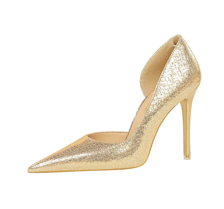 BIGTREE Shoes Sequin Cloth Women Pumps Fashion Wedding Shoes Luxury High Heels Women Shoes Stilettos Heels Sexy Party Shoes 2026