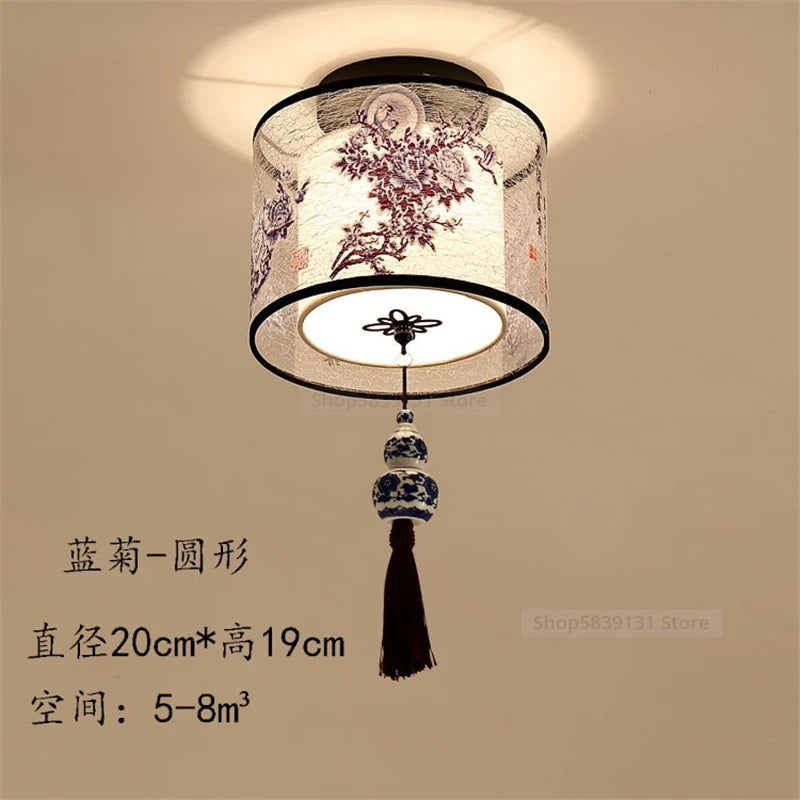 Classical Simple Chinese Style Ceiling Lights Round Square Led Ceiling Light Fixtures Morden Home Decor for Living Room Lights