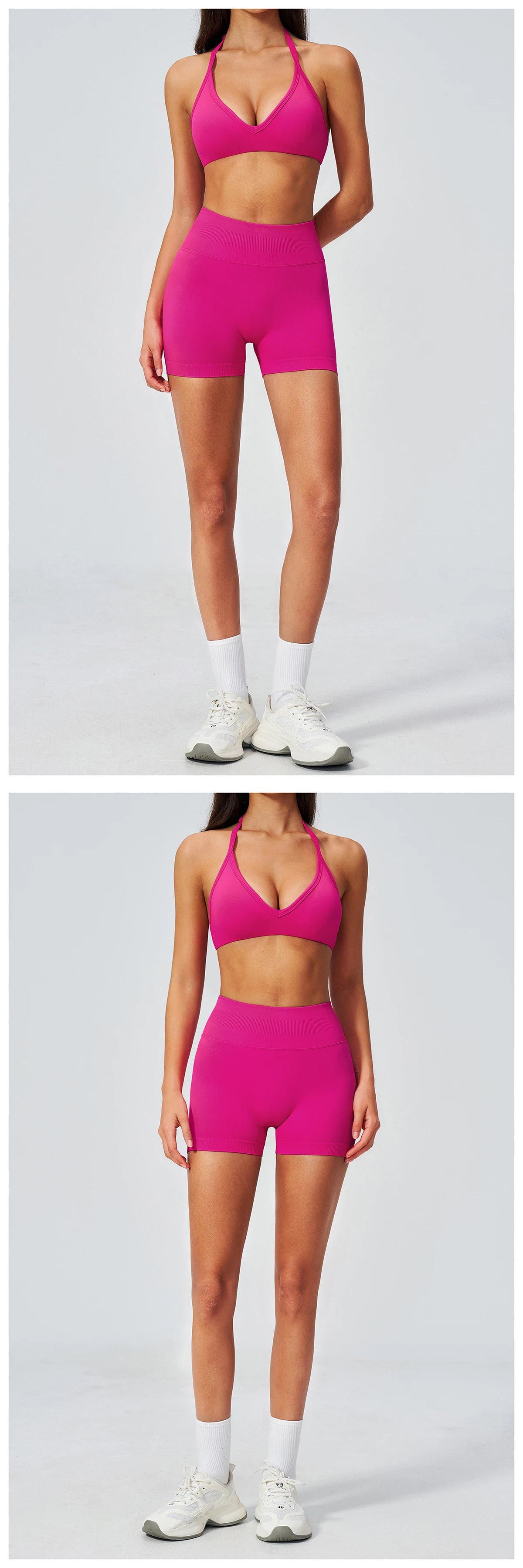 Fitness Suit 2PCS Women's Tracksuit Yoga Set Sports Outfits Gym Clothes Running Push Up Sportswear Female Workout Yoga Clothes