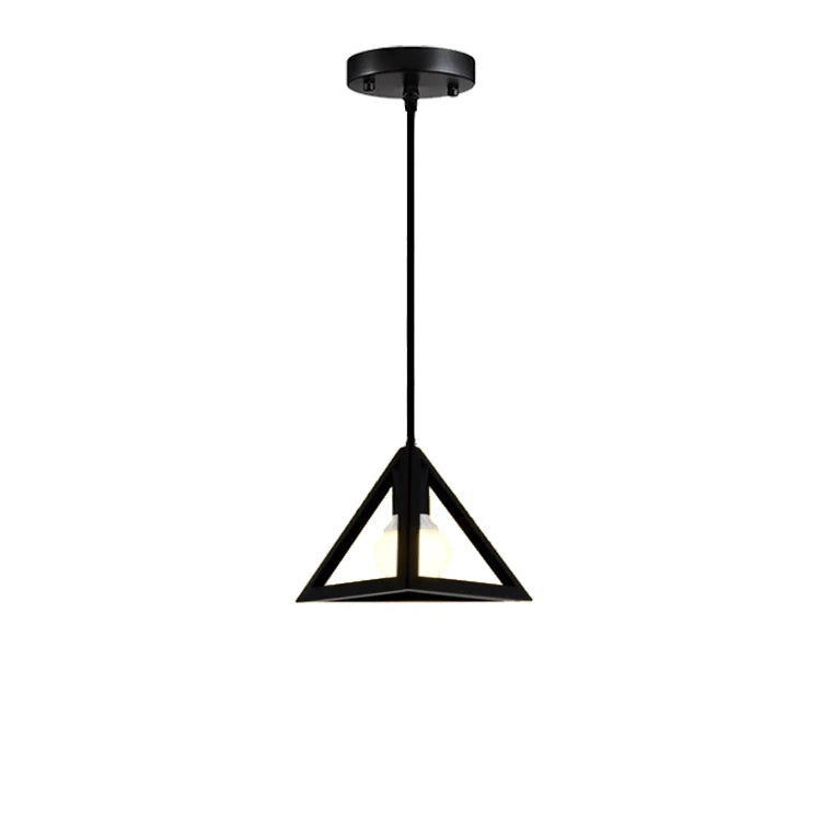 Vintage Pendant Lamp Iron Frame Ceiling Lighting Paint Restaurant Teahouse Chandelier Indoor Wrought Metal Modern Pendant Lights