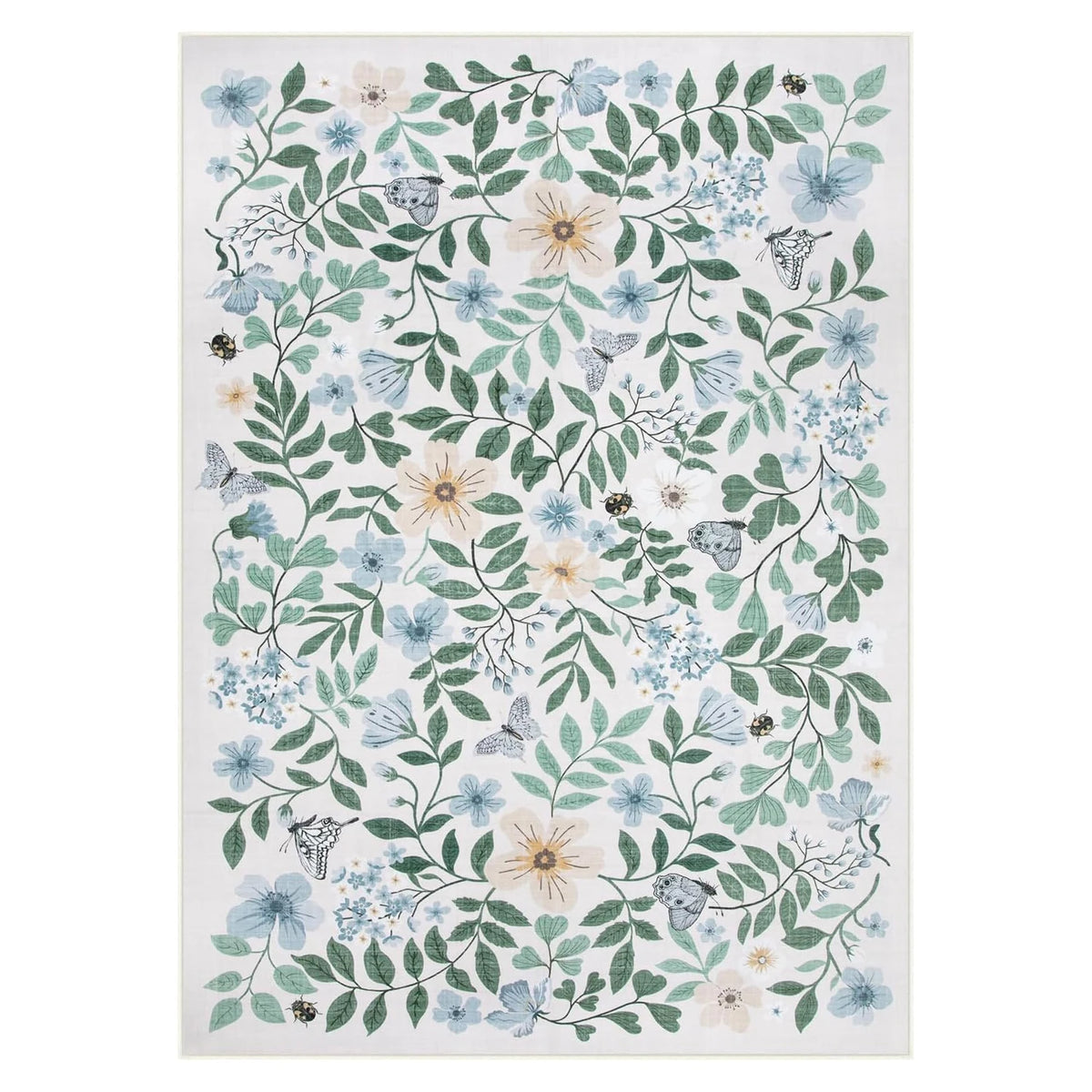 Vintage Floral BOHO Rugs Living Room Large Area Carpet Bedroom Floor Mats Foldable Machine Washable Rug Long Strip Runner Mat 러그