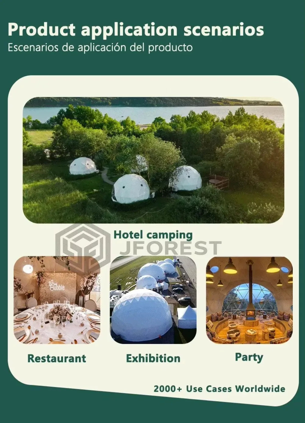 Luxury Glamping Dome For Eco Resort Farm Stay And Airbnb Outdoor Hotel Geodesic Tent With Custom Interior Solution Premium