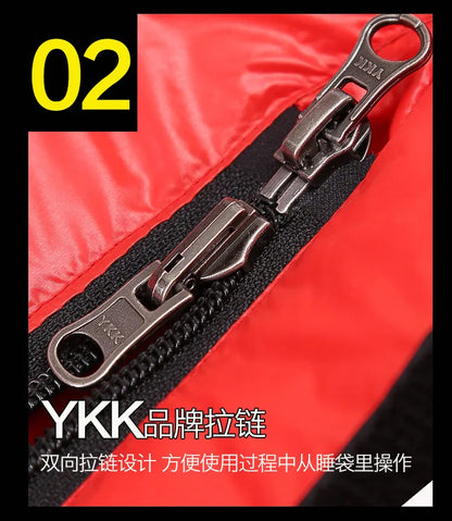 Waterproof Camping Sleeping Bag Winter Goose Down Ultralight Warm Dleeping Bag Portable Outdoor Hiking Travel Down Dleeping Bags