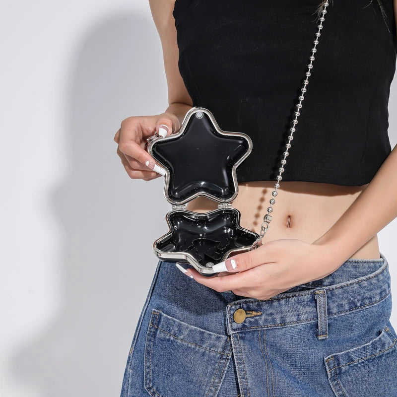 2024 New Small Wallet for Women Cute Bags Decoration High Quality Acrylic Metal Shell Satchel Designer Lipstick Bag
