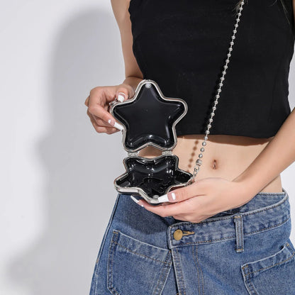 2024 New Small Wallet for Women Cute Bags Decoration High Quality Acrylic Metal Shell Satchel Designer Lipstick Bag