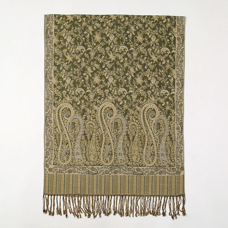 2024 Luxury Brand Cashmere Women Scarf Printed Winter Warm Shawl and Wraps Pashmina Bandana Long Jacquard Paisley Female Foulard