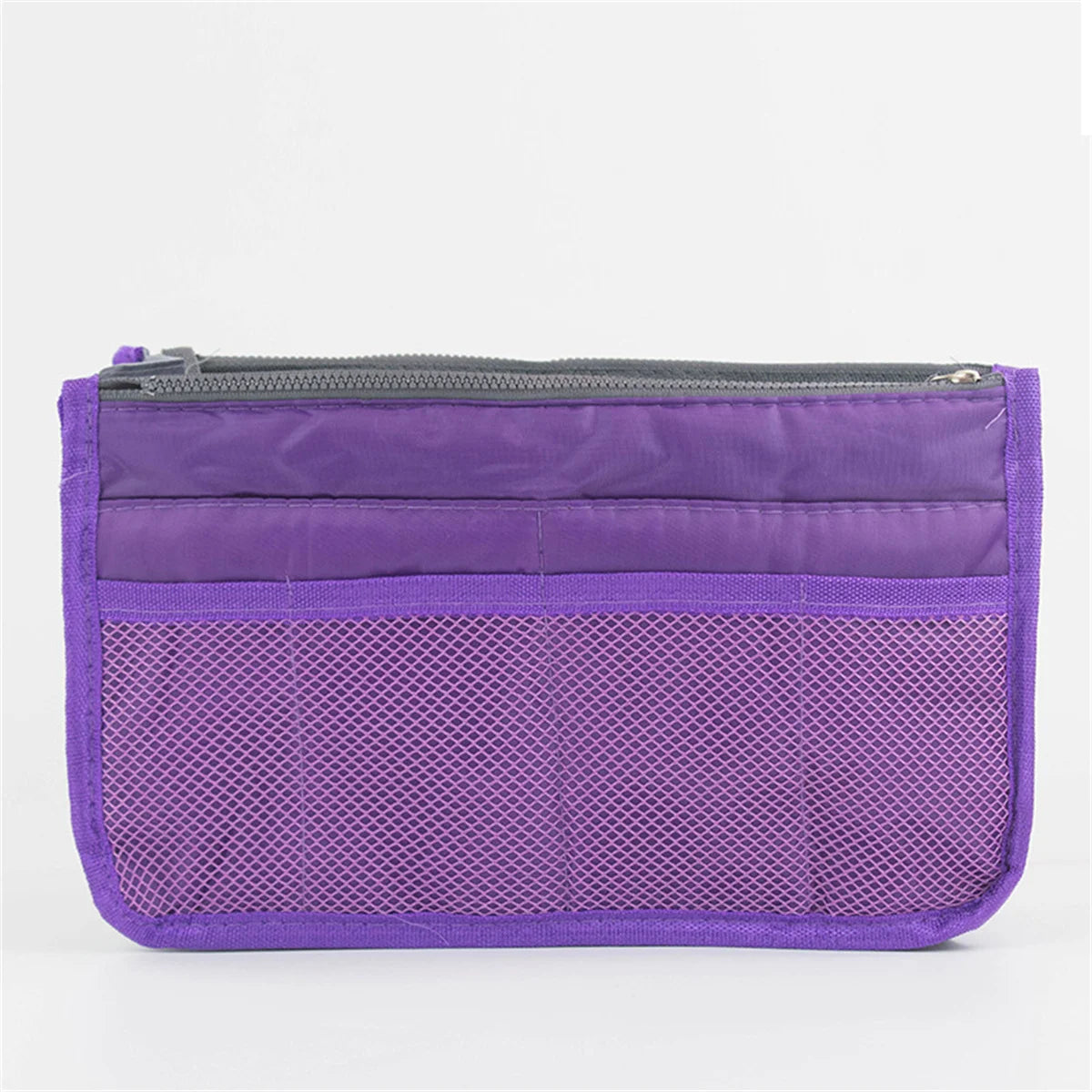 Multifunctional Bi-fold Storage Bag Double Zipper Large Capacity Storage Arrangement Makeup Toiletries Large Classification Bag