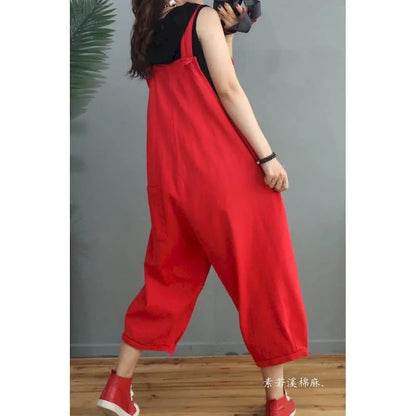 Denim Jumpsuits Women Straight Pants One Piece Outfit Women Rompes Loose Korean Style Casual Vintage Playsuits Women Clothing