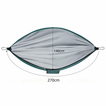 Relaxation Thickened Camping Hammock Anti-Mosquito 270x140cm Hanging Hammocks Anti Rollover Quick Setup Double Hammock Hiking