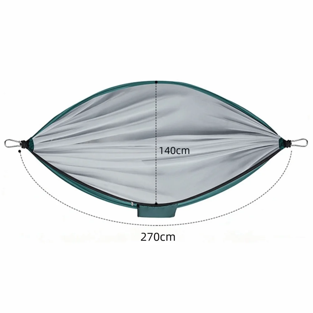 Relaxation Thickened Camping Hammock Anti-Mosquito 270x140cm Hanging Hammocks Anti Rollover Quick Setup Double Hammock Hiking