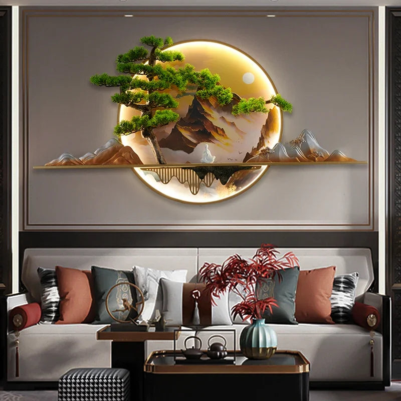 COLIN Modern Picture Wall Light LED Chinese Creative Landscape Mural Sconce Lamp For Home Living Room Study Bedroom Decor
