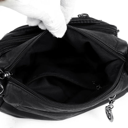 Women Bag High Quality Woman's Soft PU Leather Shoulder Bags Multi-Layer Classic Crossbody Bag Luxury Designer Handbag and Purse