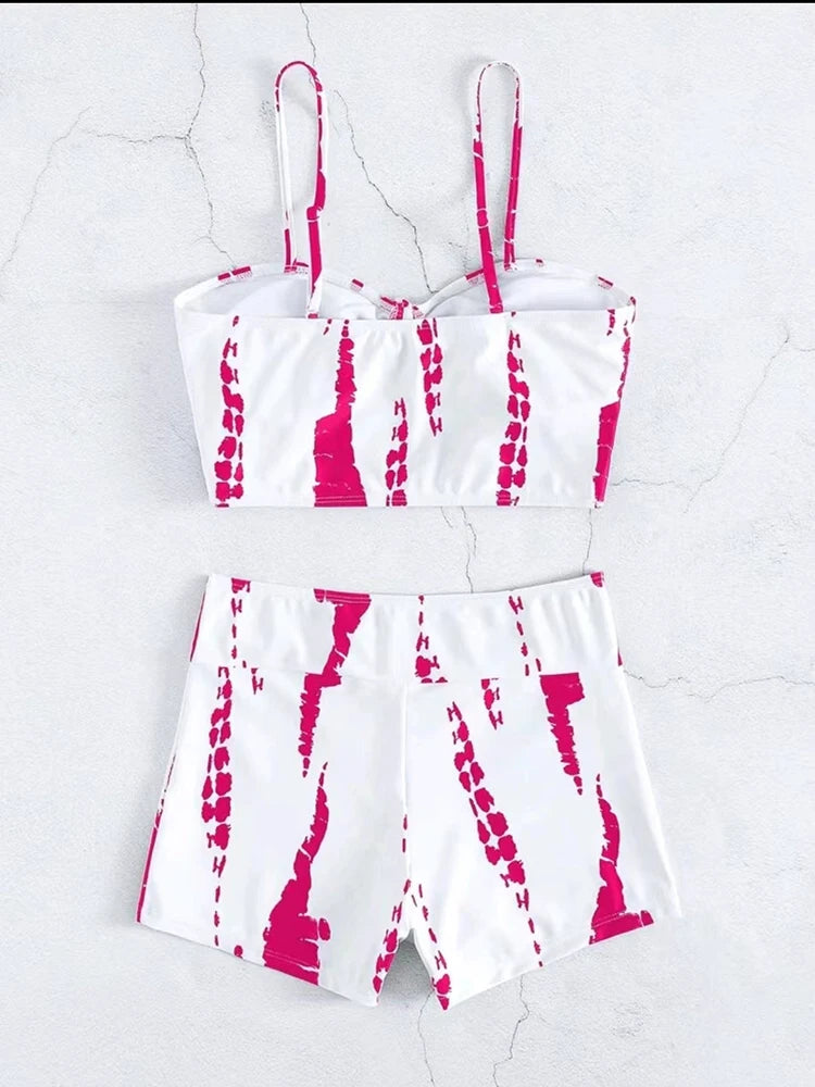 Drawstring Front Shorts Bikinis 2026 High Waist Swimsuit Women Swimwear Female Bathers Bathing Swimming Swim Suit Beachwear
