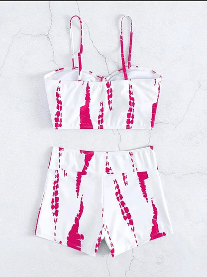 Drawstring Front Shorts Bikinis 2026 High Waist Swimsuit Women Swimwear Female Bathers Bathing Swimming Swim Suit Beachwear