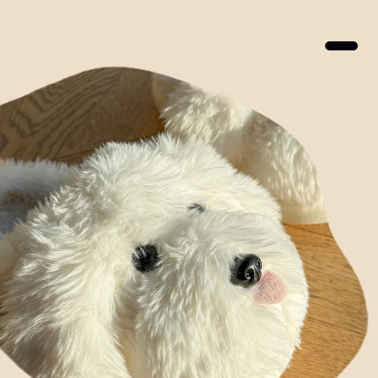 Fluffy Cartoon Women's Home Slippers Winter Cute Plush Luxury Designer Woman Shoes Flats Indoor Casual Fuzzy Fur Slides Elegant