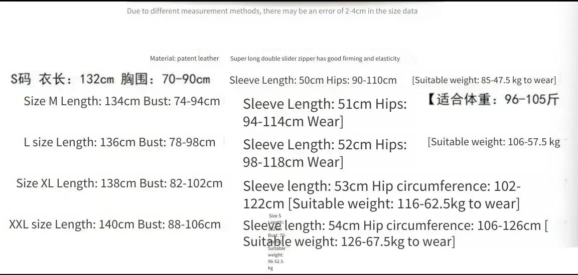 Sex Underwear One-piece Open Leather Catsuit Long Sleeves Full Legs Patent Leather Zipper One-piece Tight Nightclub