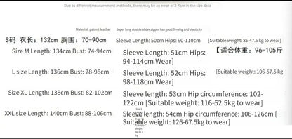 Sex Underwear One-piece Open Leather Catsuit Long Sleeves Full Legs Patent Leather Zipper One-piece Tight Nightclub