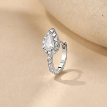 Aide 1PC 925 Sterling Silver INS Zircon Diamond Stud Earring Stud, Suitable For Women Daily Wear, Wedding Party, Valentine's Day