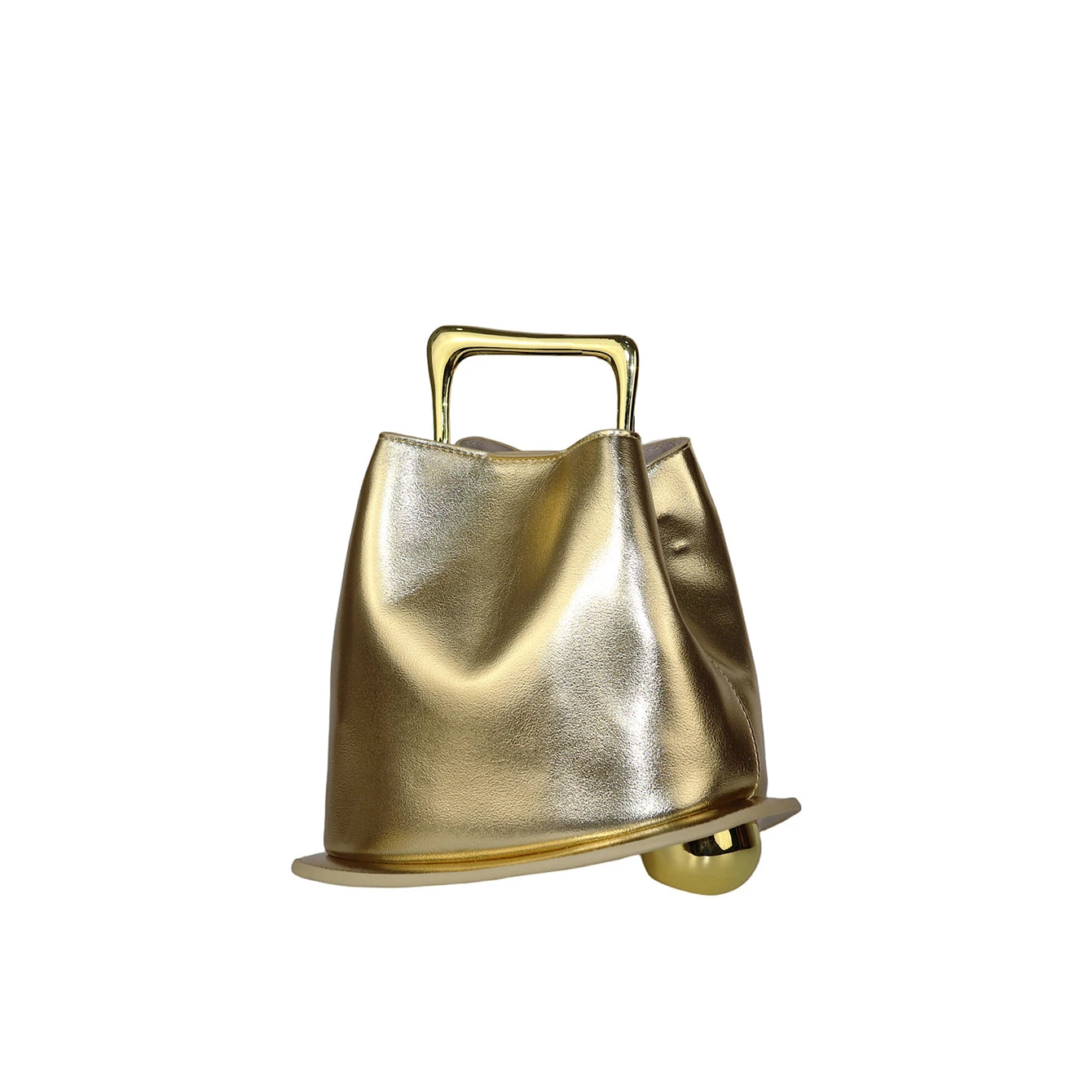 Fashionable Purses for Woman Silver Top-Handle Bags Hat Shape Handbags for Woman Shoulder Bags Evening Bags Luxury Designers