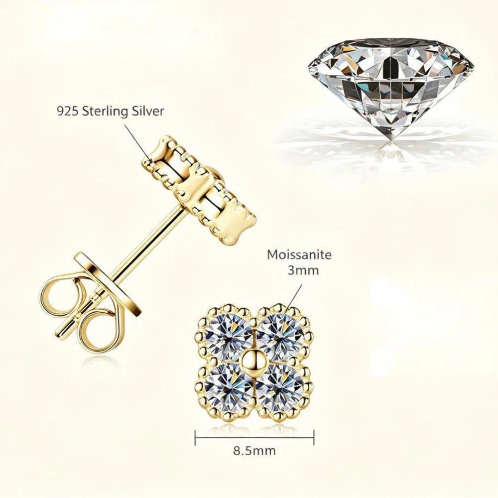 Round Brilliant Cut 3mm D VVS1 Moissanite Lariat Necklace 925 Sterling Silver Y Shape Drop Chain Fine Jewelry for Women