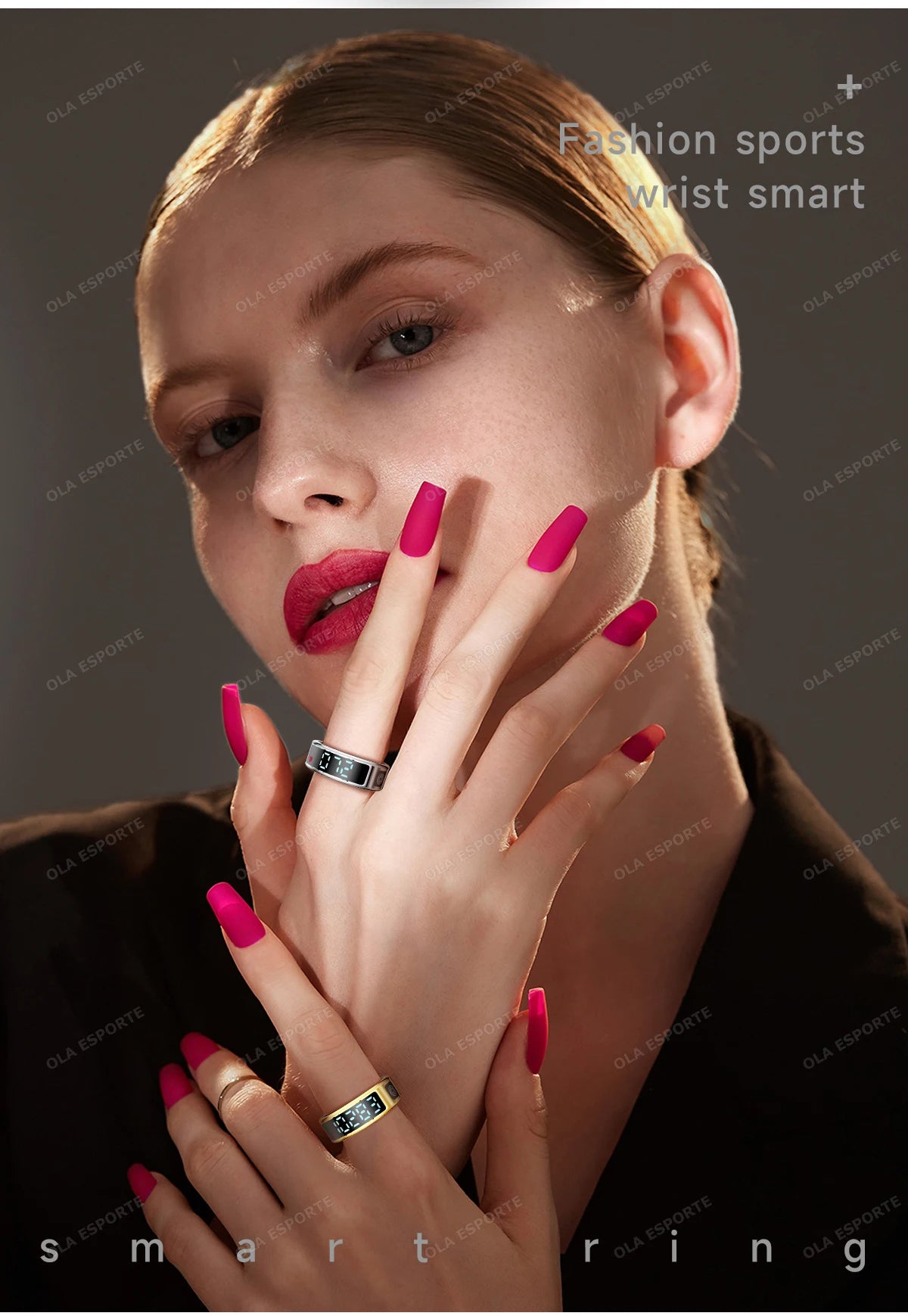 2026 Smart Ring with Display Screen and Touch, Wireless Charging, Health Manager, 5 ATM Waterproof For Men Women Rings R12 R11