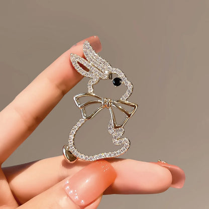 Elegant Crystal Bauhinia Brooches for Women Fashion Rhinestone Bouquet  Brooch Wedding Jewelry Clothing Coat Lapel Pins