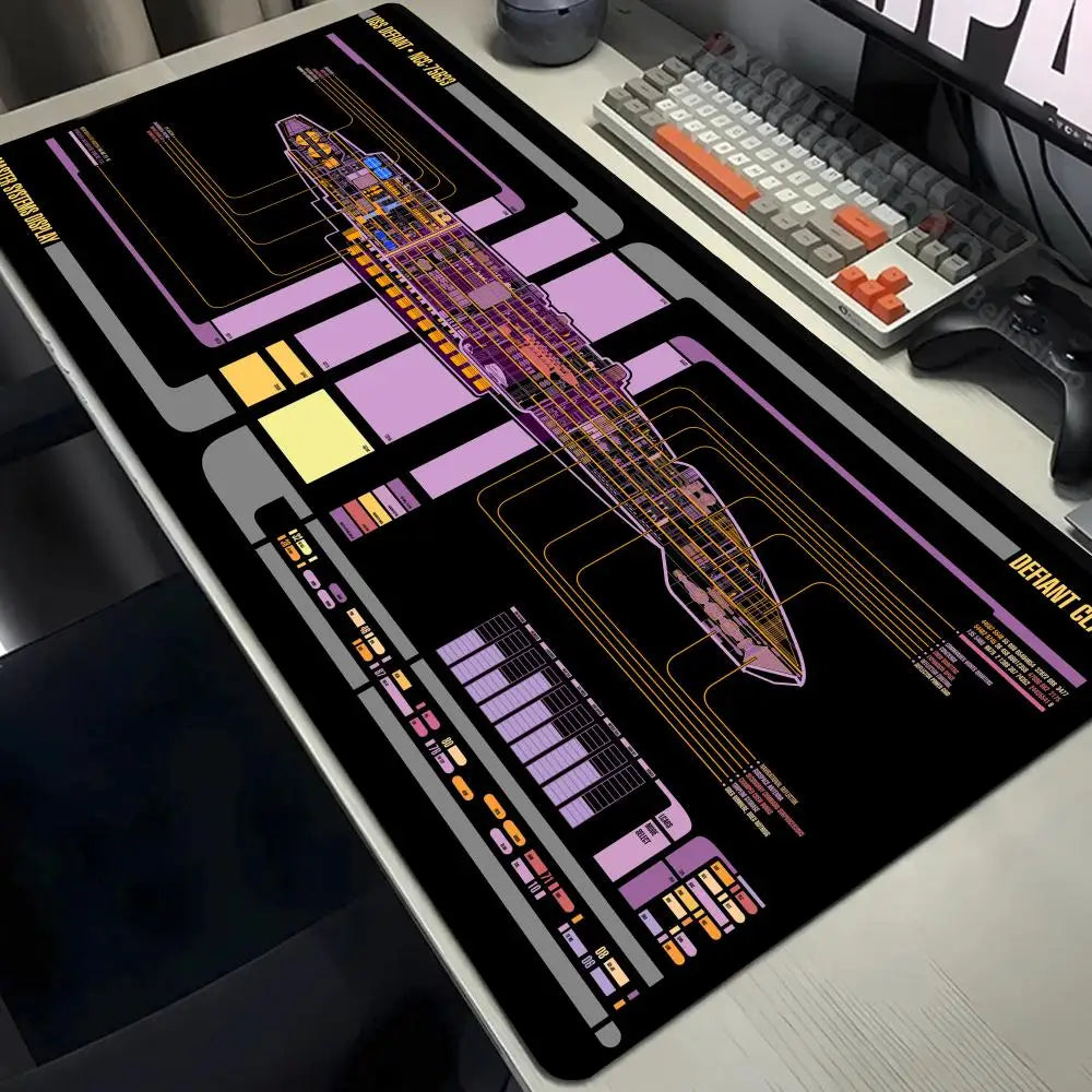 Large Gaming Pad XXL 1200x600 Computer Gamer Star Trek Mouse Pad Cartoon Keyboard Mouse Mat Desk Mouse Pad for PC Desk Pad