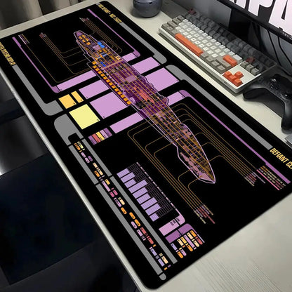 Large Gaming Pad XXL 1200x600 Computer Gamer Star Trek Mouse Pad Cartoon Keyboard Mouse Mat Desk Mouse Pad for PC Desk Pad