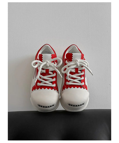 Women Men Sneakers Low-top Big-head Canvas Thick-soled Heightening Versatile Unisex Leisure Trendy Shoes Men Chunky Trainers