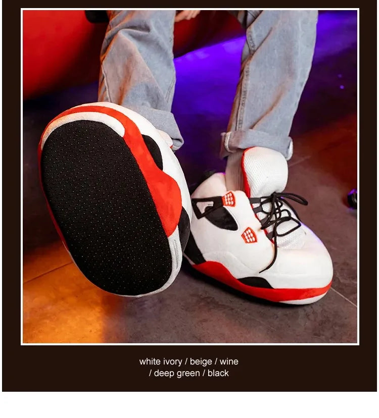 Fashionable High-top house Slippers, soft fluffy as clouds,Warm anti-slip winter slipper with thick soles for men women children