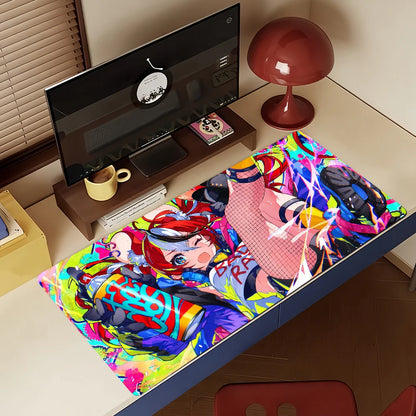 VTuber H-Hakos Baelz Mouse Pad Non-slip Rubber Gamer Balance Computer Mat Decoracion Deskmat Laptop Office Large