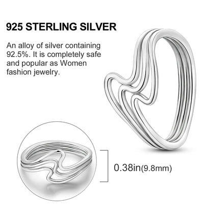 925 Sterling Silver Infinite Love Ring Original Luxury Design Zircon Finger Rings For Women High Quality Wedding Jewelry Gift