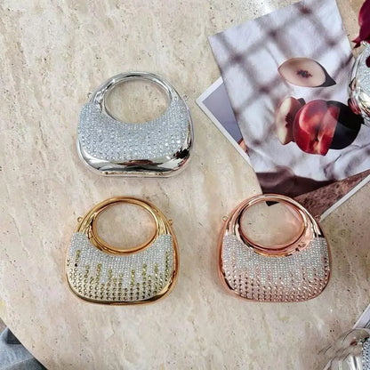 New Fashion Rhinestone Purses And Handbags Mini Golden Evening Bag Luxury Shoulder Bags Funny Party Wedding Acrylic Clutch Purse