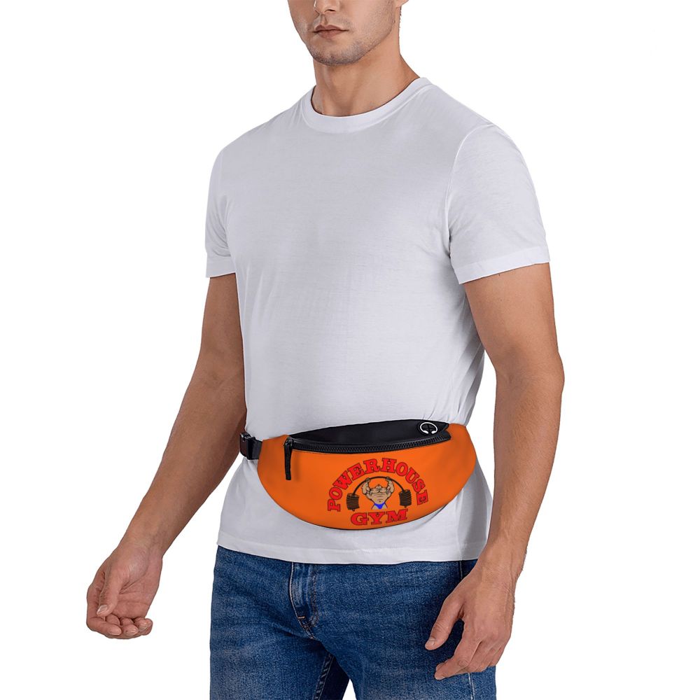Powerhouse Gym Fanny Bag Custom Bodybuilders Fitness Crossbody Waist Pack Men Women Cycling Camping Phone Money Pouch